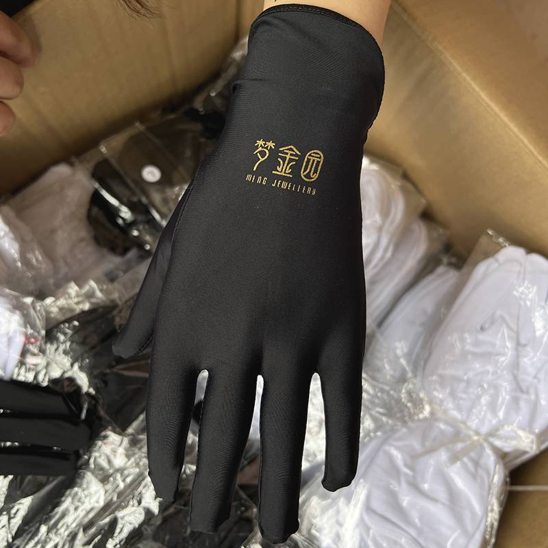 Jewelry special elastic glove Gold shop luxury watch guide buyers watch goods, take pictures, elastic glove custom logo