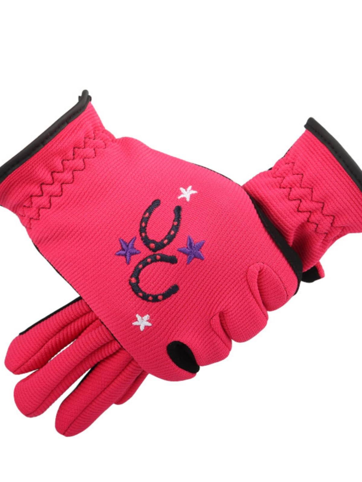 Children's autumn and winter equestrian gloves warm riding gloves men and women plus velvet ride glove equestrian equestrian equipment