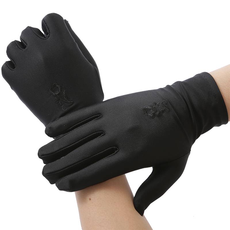 Summer sunscreen gloves Ms. Spring and Autumn thin electric vehicle riding driving car etiquette aminotropic spandex jewelry jewelry anti -ultraviolet rays