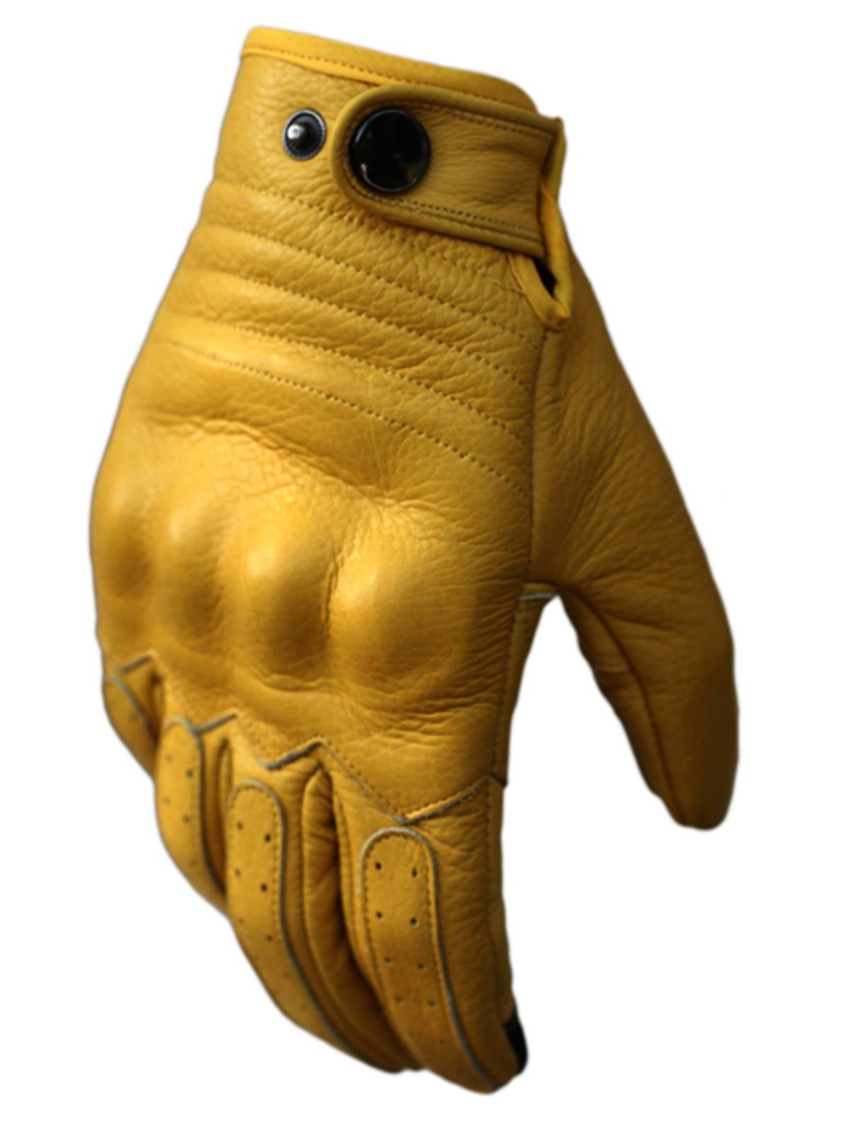 Head layer cowhide glove men's retro touch screen leather riding motorcycle locomotive four seasons riding rider outdoor equipment