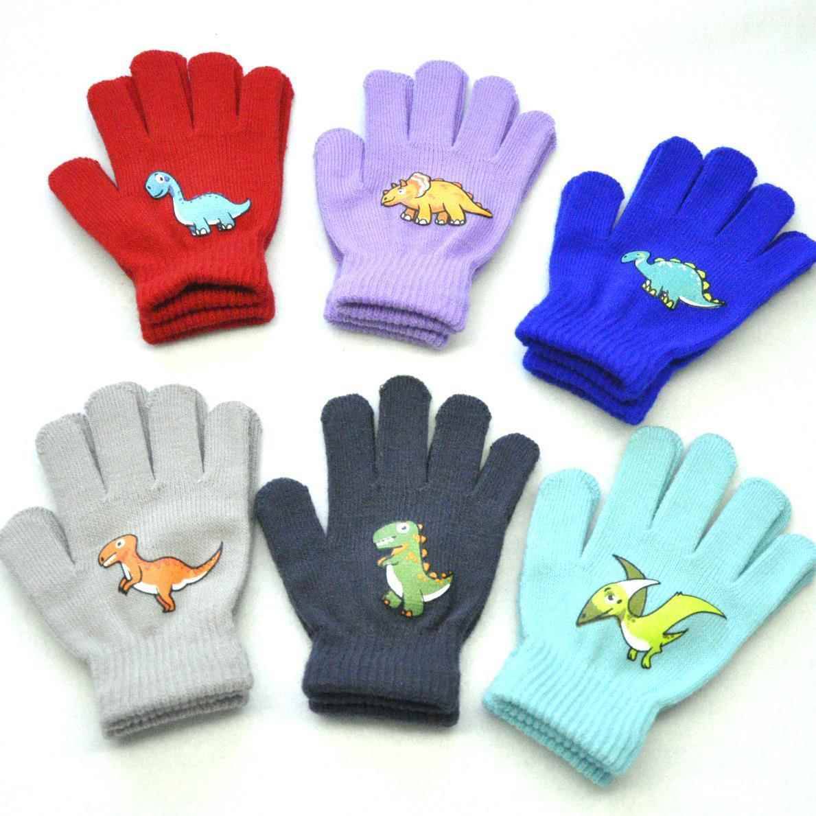 Children's 5 to 10 -year -old equestrian glove elementary school student knitting warmth points finger five fingers cute cycling balance cars climb mountain climbing mountain climbing