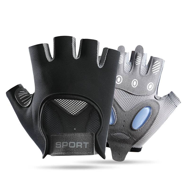 Fitness gloves women's anti -skiing equipment movement with wrist care, male riding bodies, upper bars and half -finger professional