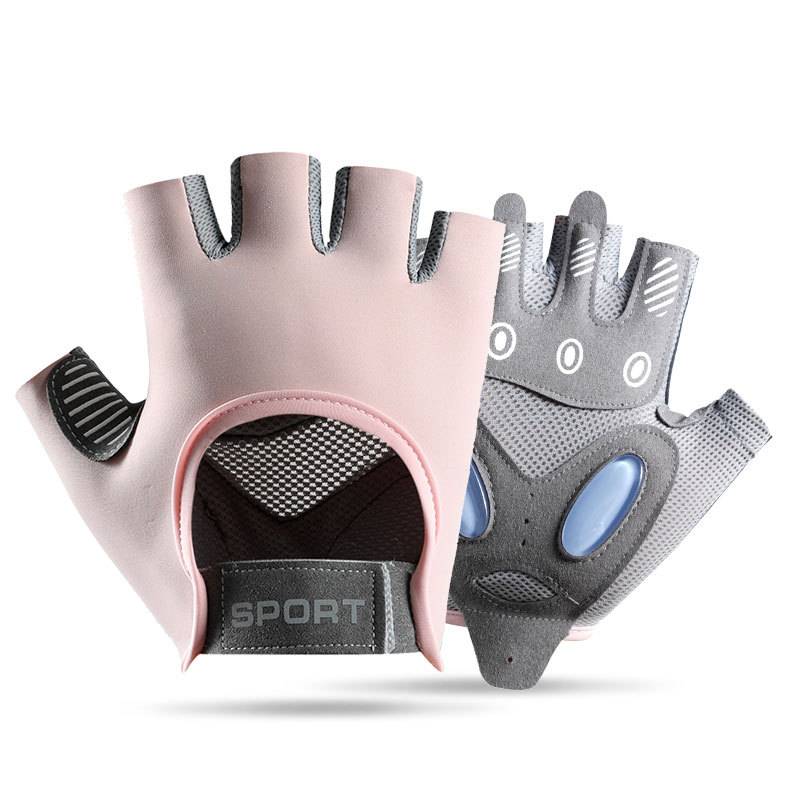 Fitness gloves women's anti -skiing equipment movement with wrist care, male riding bodies, upper bars and half -finger professional