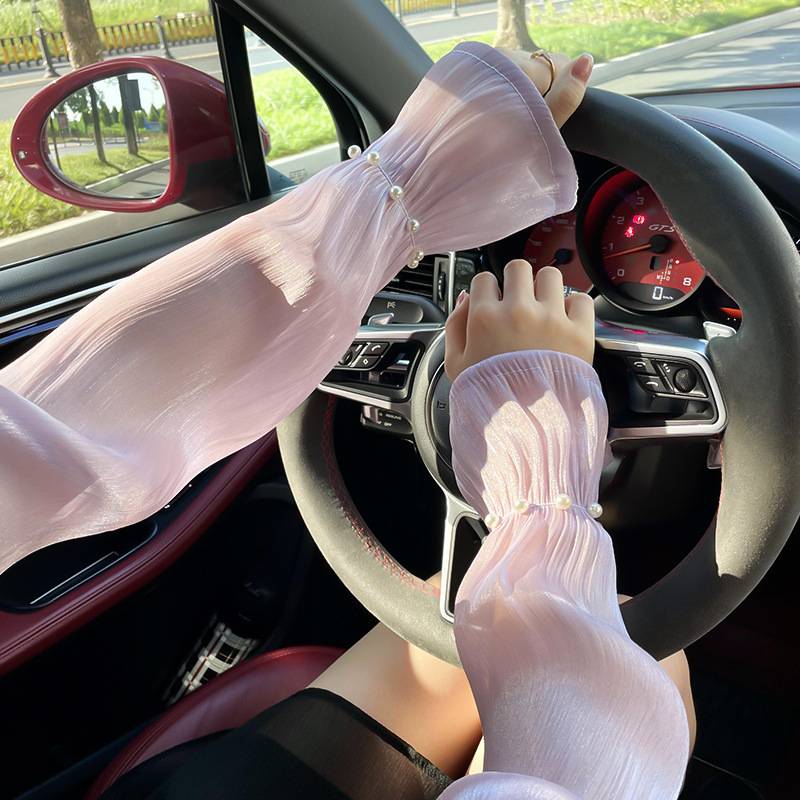 Sun-proof cuffcase girl, Chalace Ice Sleeve, 2024 new UV-proof carpentry glove, thin ice-sleeved sleeve