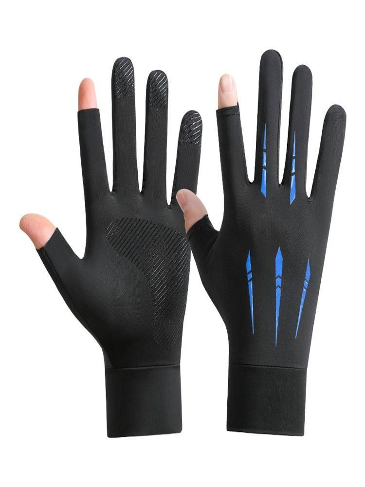 Ride gloves, man, summer thin, skating skating, two-and-a-half-fingers