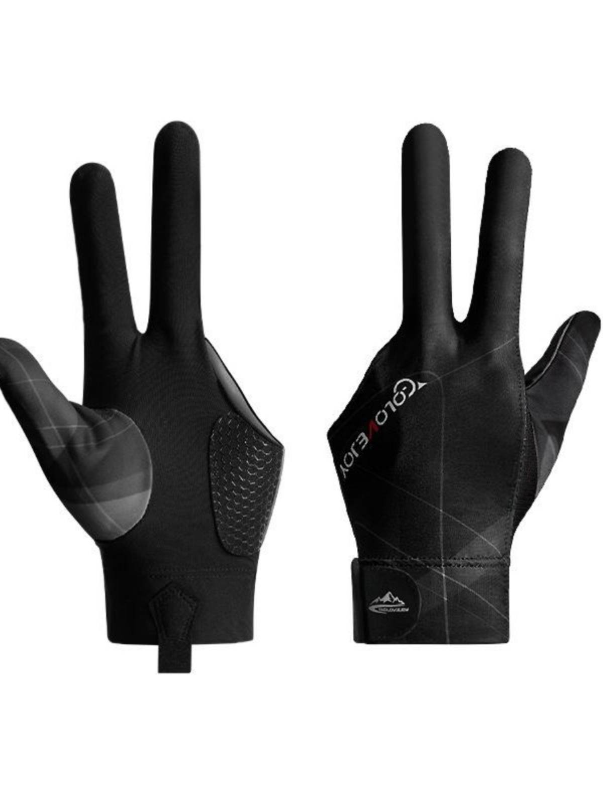 Billiards gloves Three fingers thin -breathable men's professional card special gloves high face value female ice silk anti -slip left hand