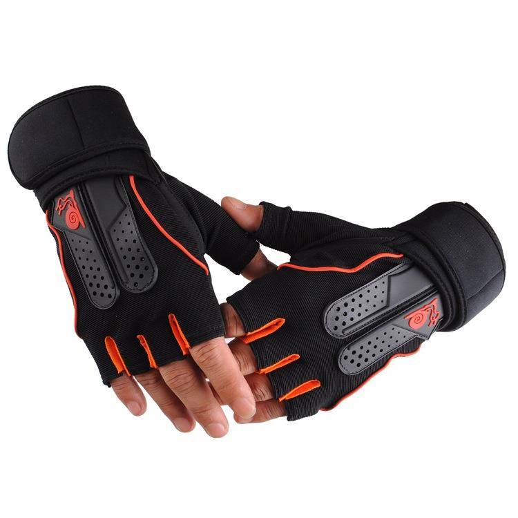 Fitness half -finger glove men leakage fingers in summer women's outdoor cylinder fighting sports training breathable tactical wristband