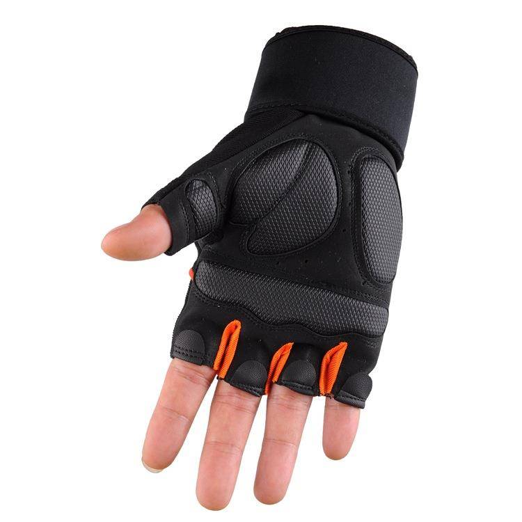 Fitness half -finger glove men leakage fingers in summer women's outdoor cylinder fighting sports training breathable tactical wristband