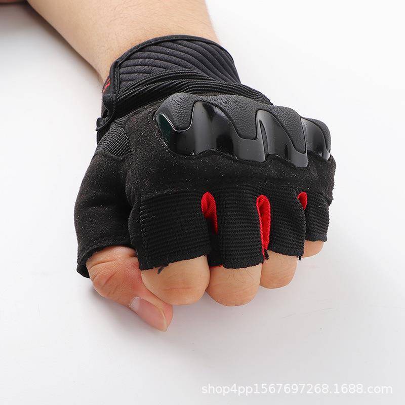 Motorcycle gloves semi -refers to summer riding gloves comfortable breathable bicycle protective shell glove tactical gloves