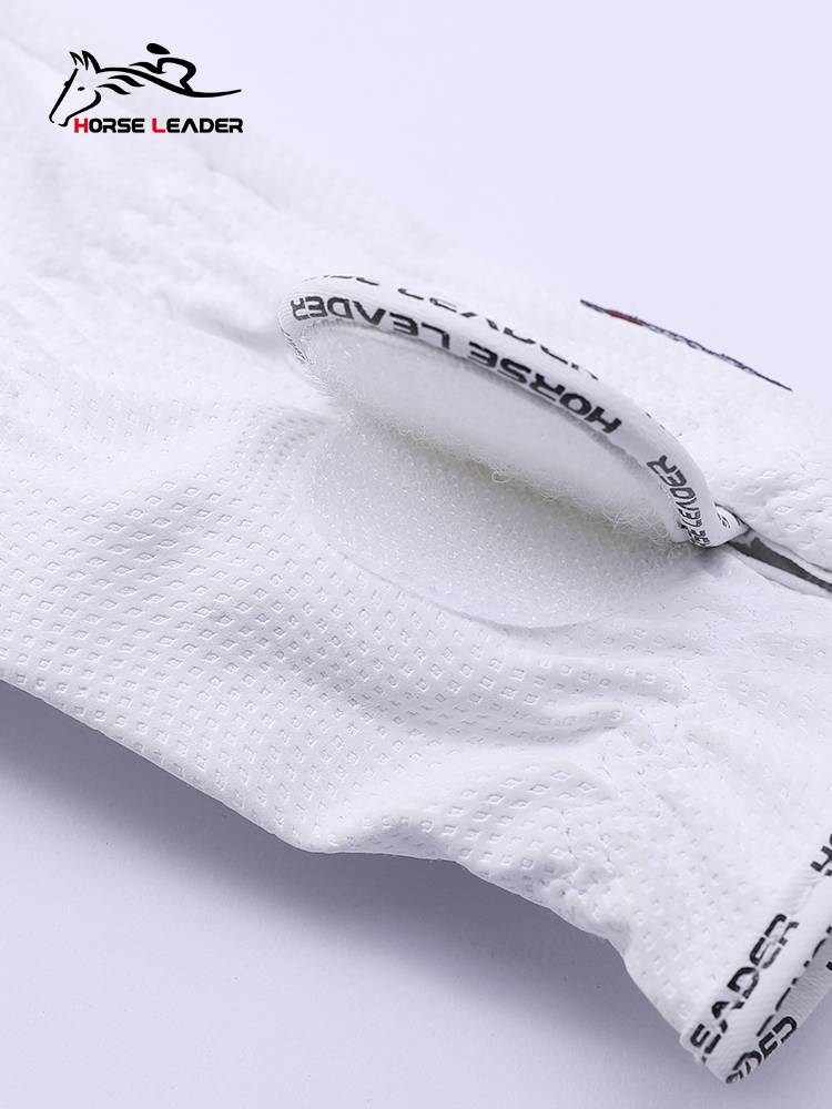 Horse Leader Equestrian glove wear -resistant white competition test adult children four seasons test riding gloves