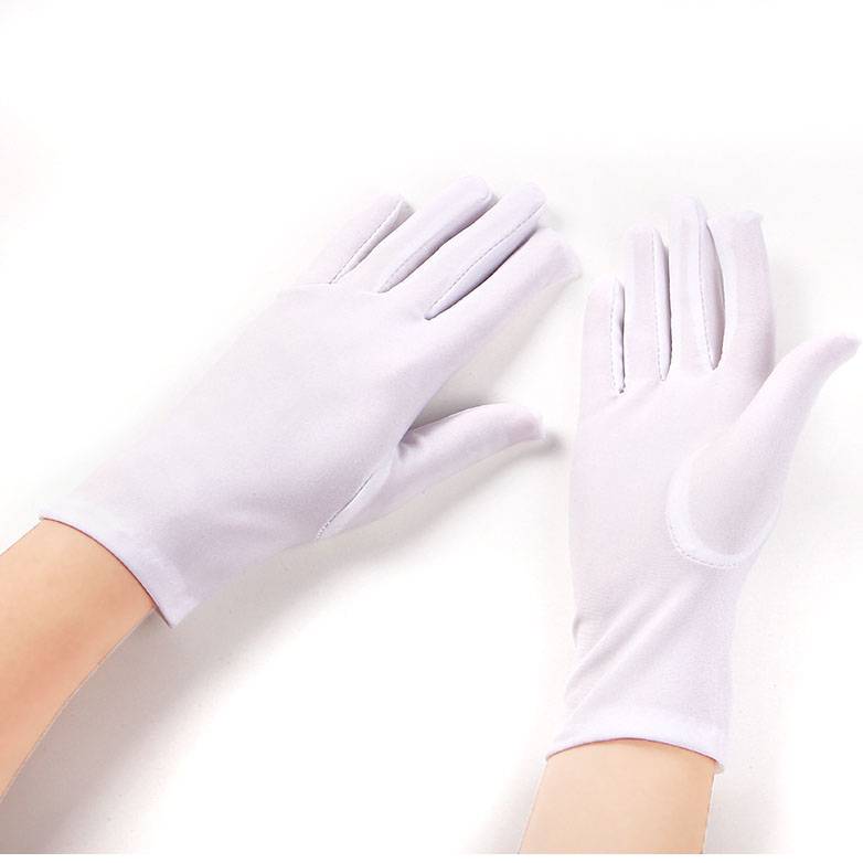 Men's jewelry gloves elastic tight black and white dance performance etiquette commander Di Yi gloves to take pictures of wedding men and women