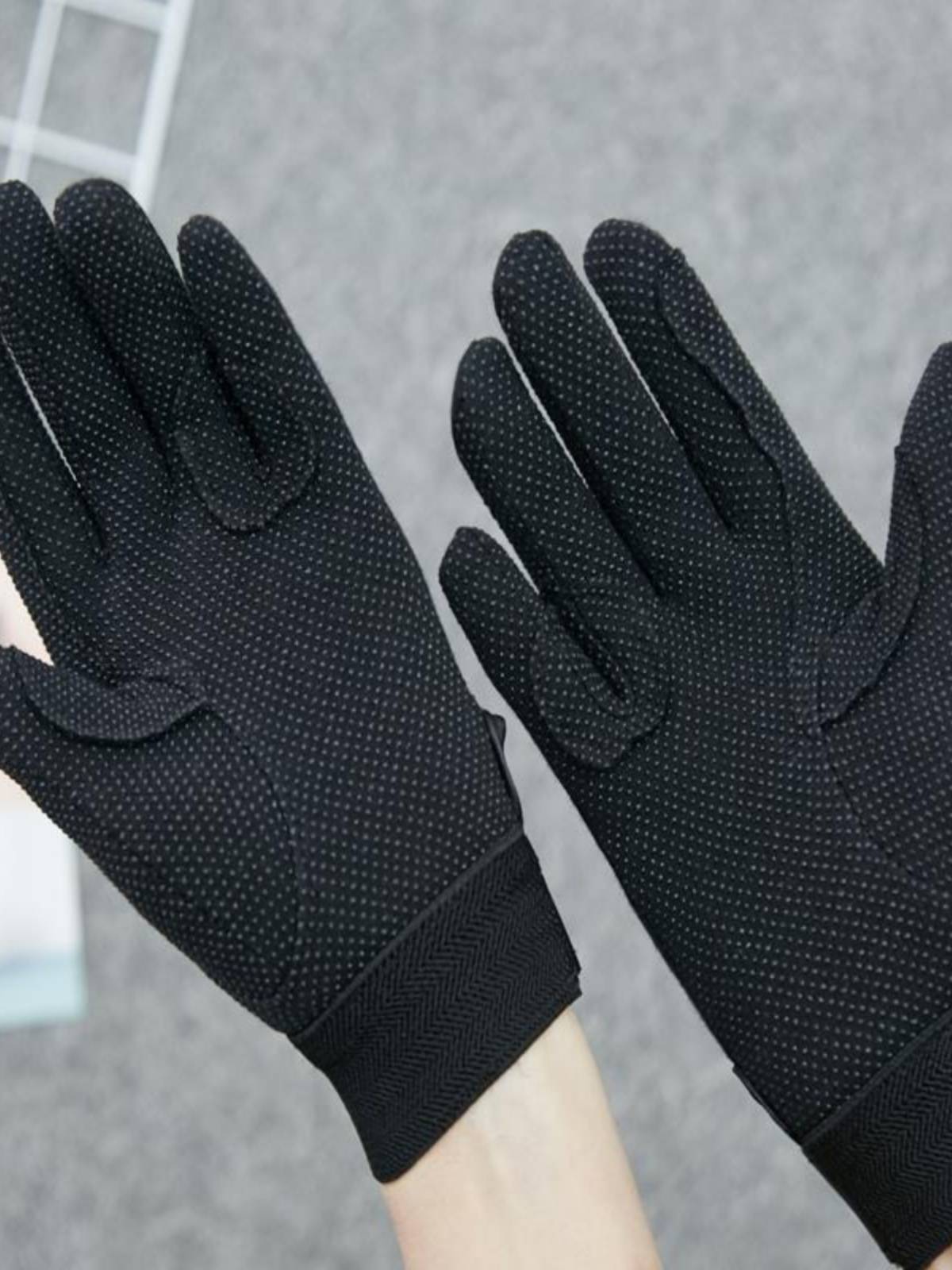 Summer riding horsetlot gloves, non -slip, abrasion -resistant white competition gloves, children's silicone gloves, horsesy horses, women