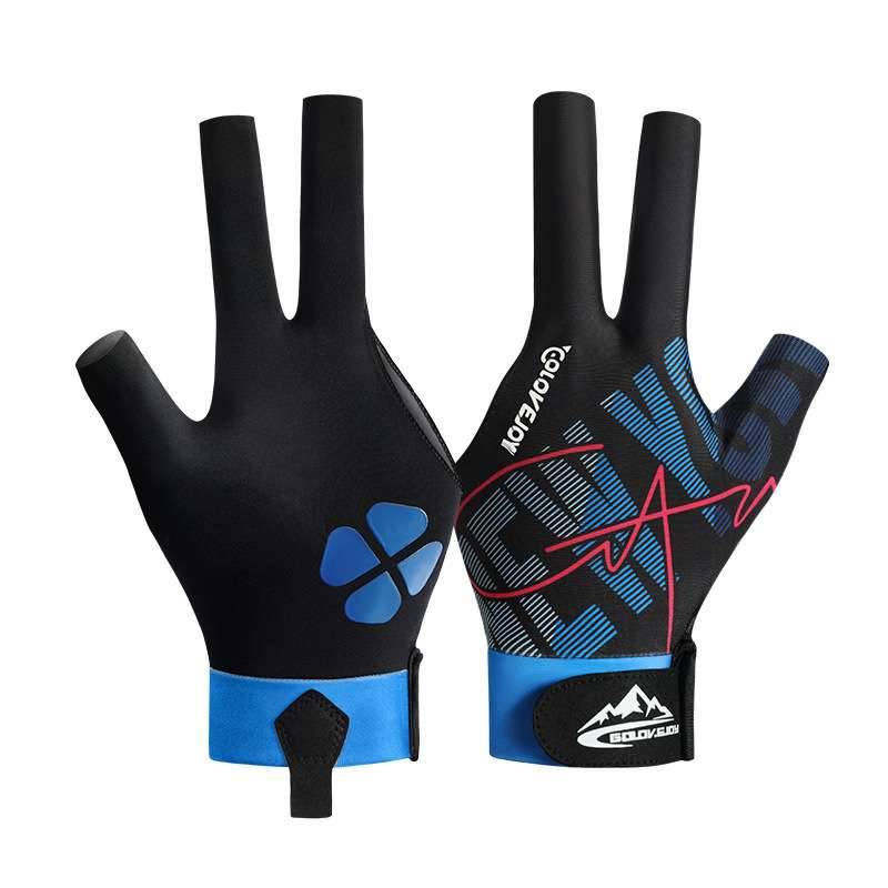 Billiards triple gloves billiards high bomb sweat, Snooker, breathable light dew fingers, anti -sliding single installed gloves XG77