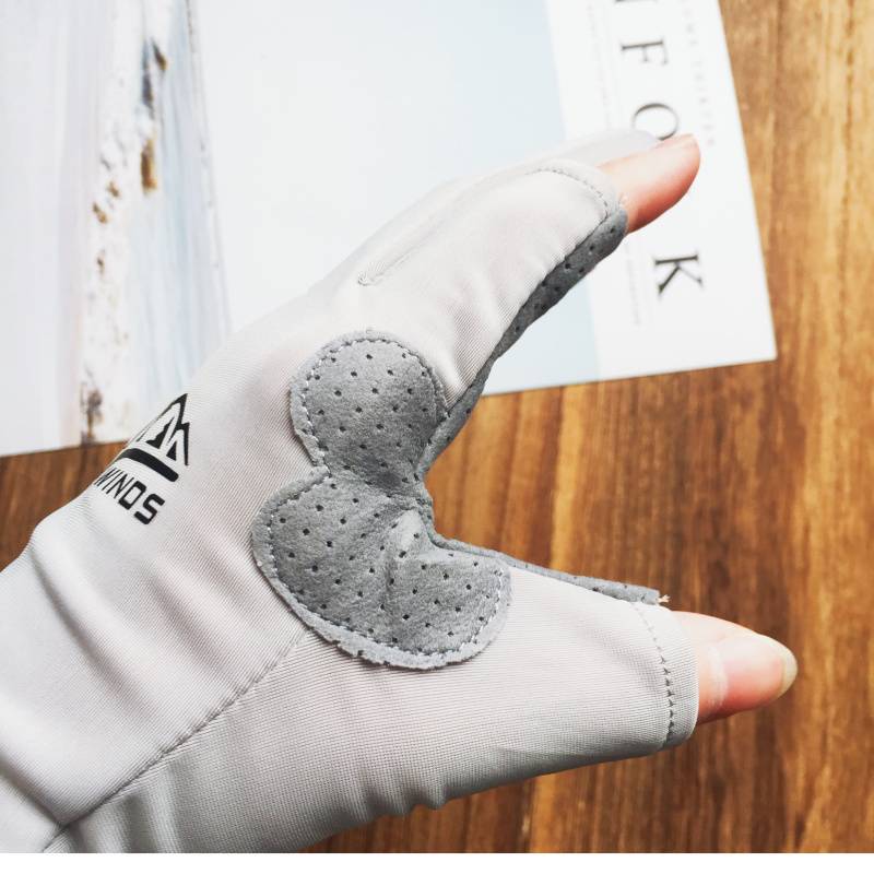 Clear ice silk sunscreen driving fitness bicycle gloves, non -slip motorcycle motorcycle cycling camping men and women breathable summer