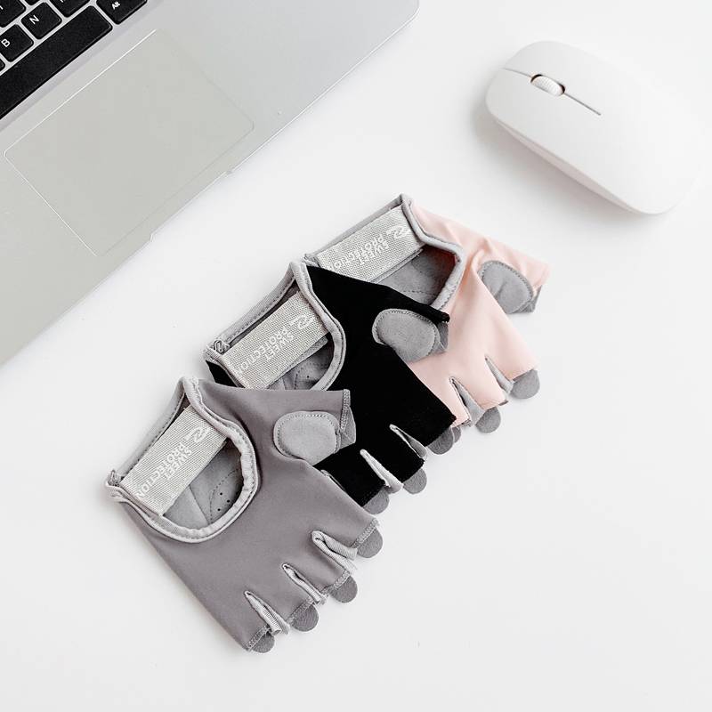 Fitness glove women's equipment training single bars bars hand -to -hand bicycle non -slip biography to prevent cocoon ride motion half finger