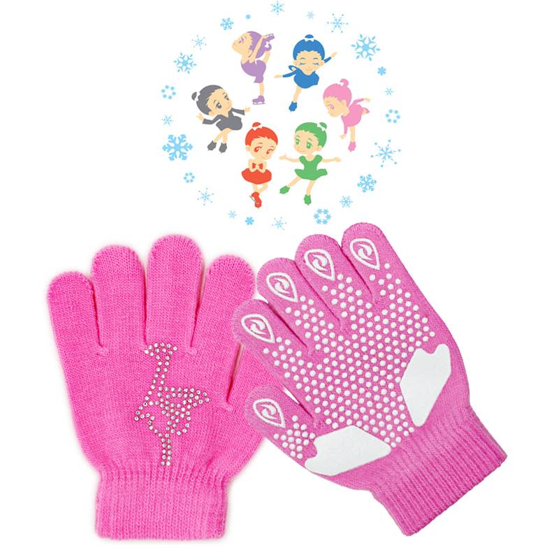 Scramble-proof diamond skating gloves, gel-proof ice-scrambling needles, comfy children, and water-proofing