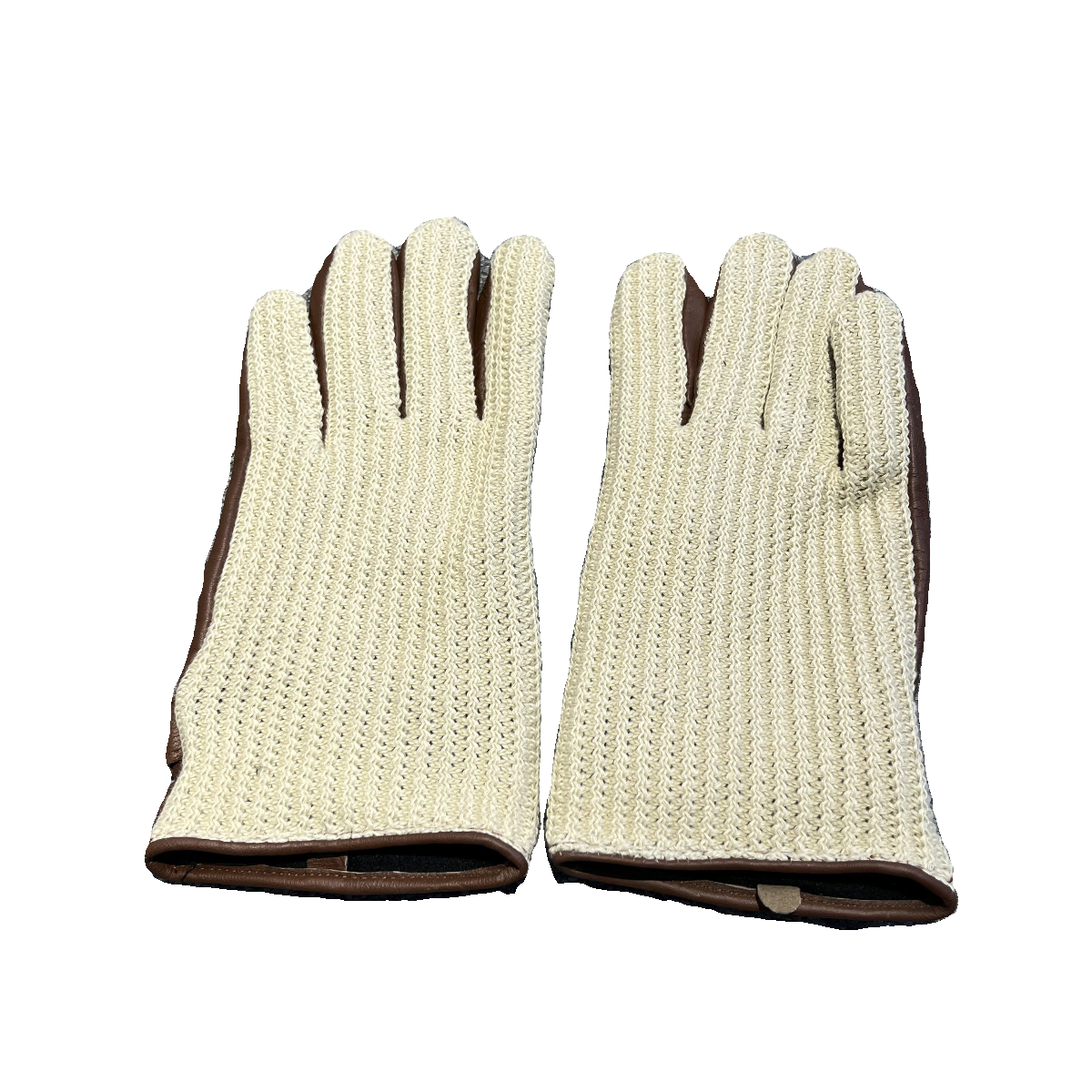 Leather glove women's head layer cotton leather knitting stitching fashion loose bound outdoor finger gloves original single model