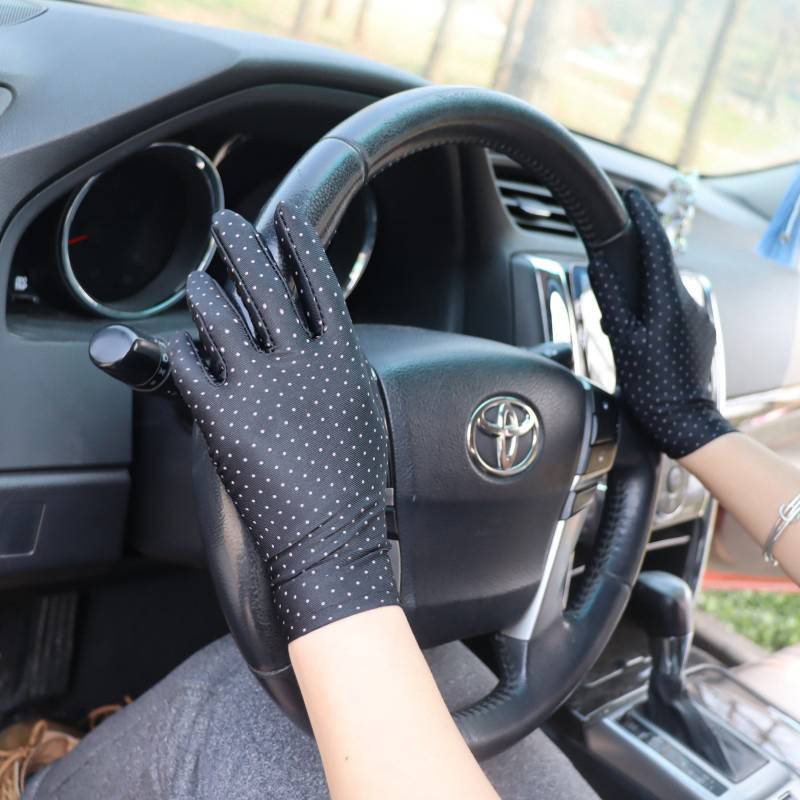 Spring and summer Women's Auspicious Gloves Sunshine Square Plaza Dance Refers to Outdoor Cycling Drive Tight Etiquette Elasticity