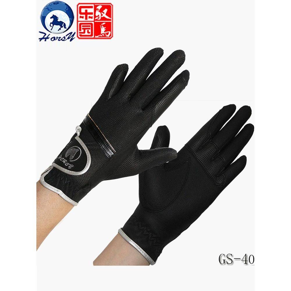Professional equestrian glove adult men and women ride -ride anti -sliding gloves summer children's horse riding equipment equestrian supplies