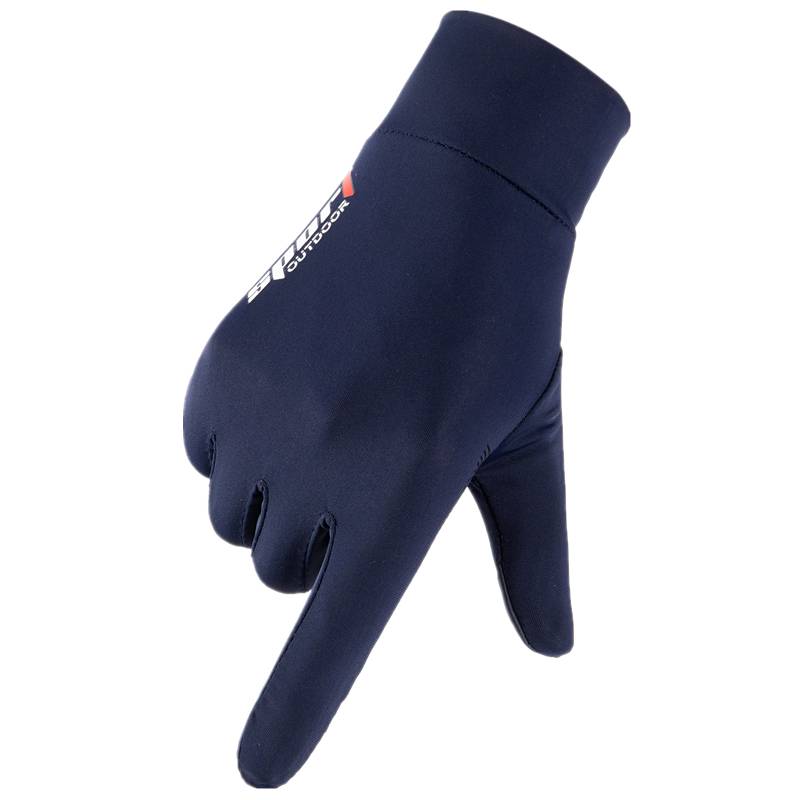 Glove men's summer ice silk Korean version of anti -skid touch screen thin air -breathable motorcycle driving all refers to sunscreen gloves