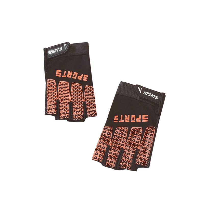 Children's cycling gloves Balancing the car summer thin ice wire breathable sunscreen, anti -skid, half -finger rotation single -bar motion