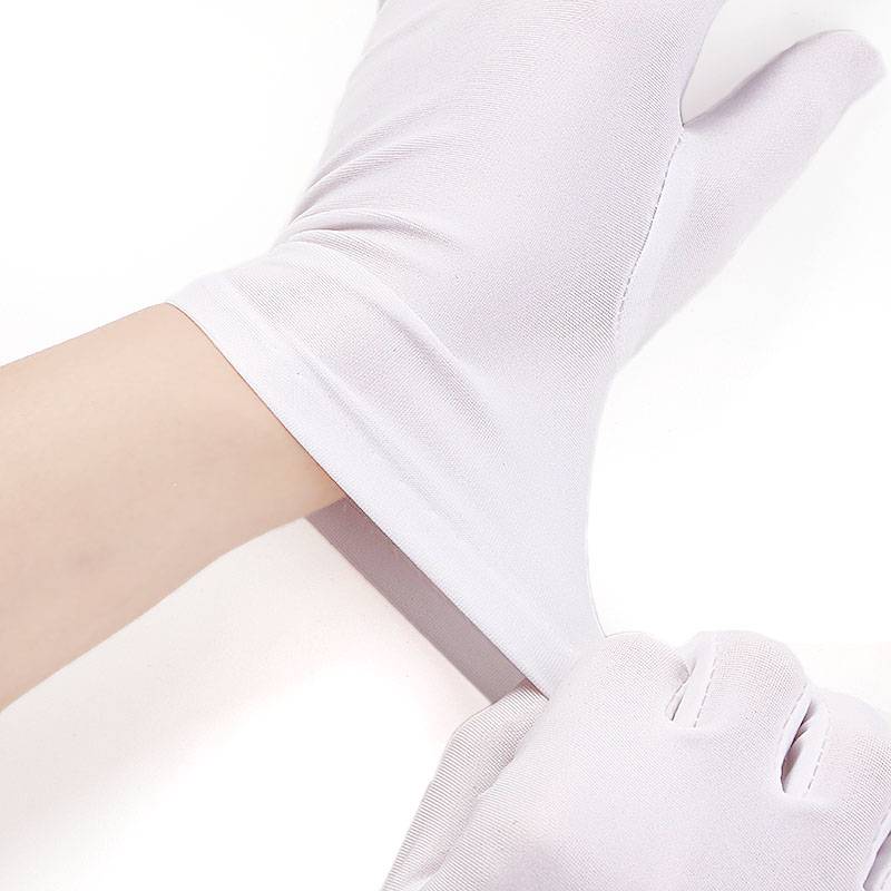 Men's jewelry gloves elastic tight black and white dance performance etiquette commander Di Yi gloves to take pictures of wedding men and women