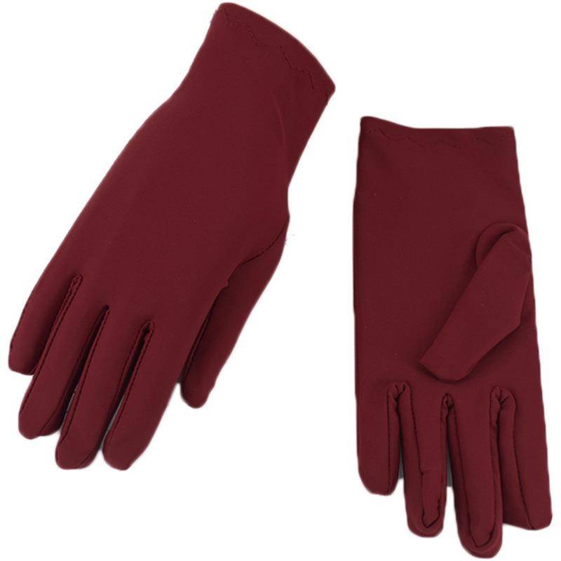 Spandex gloves thin men and women gloves drive elastic black and white etiquette dance performances spandex industrial gloves