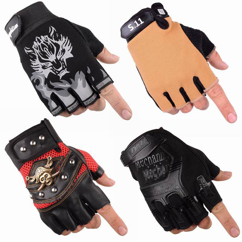 Dragon boat special glove men's non -slip and wear -resistant semi -finger thin kayak paddle sailing to prevent cocoon ride gloves