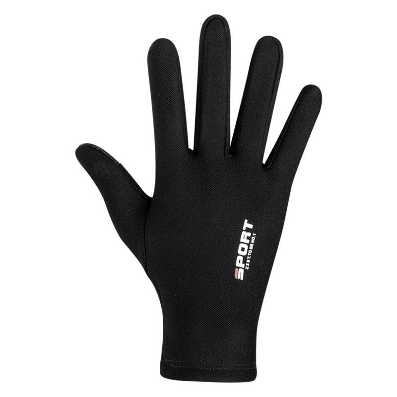 Ski inner gangskin gloves, dry, breathable, sweating outdoor exercise, cold, warm, anti -skid training five -finger thin touch screen