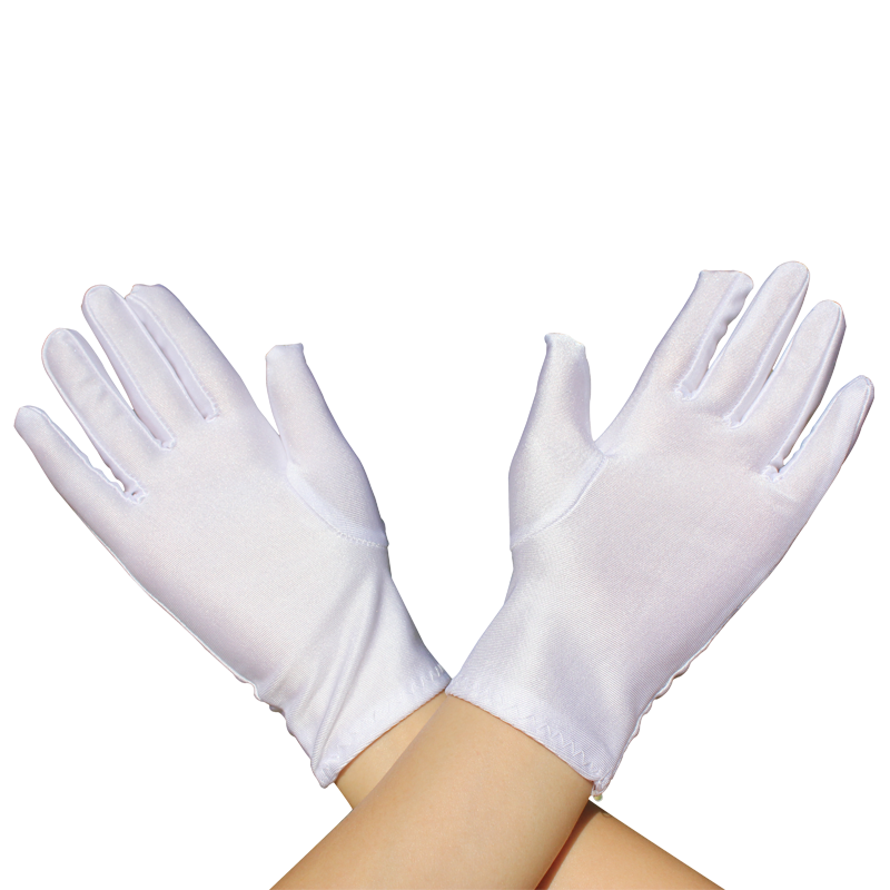 High-bulb, low-strength, white gloves, dance ceremonial, jewel security guard