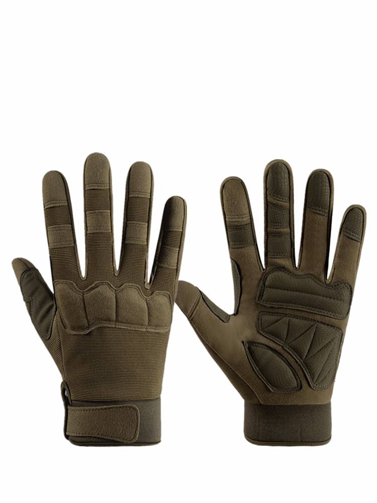 Gloves Male Tactical Protection Fighting Outdoor Fitness Sports Cycling Mountaineering Anti -slip Motorcycle locomotive Full finger touch screen