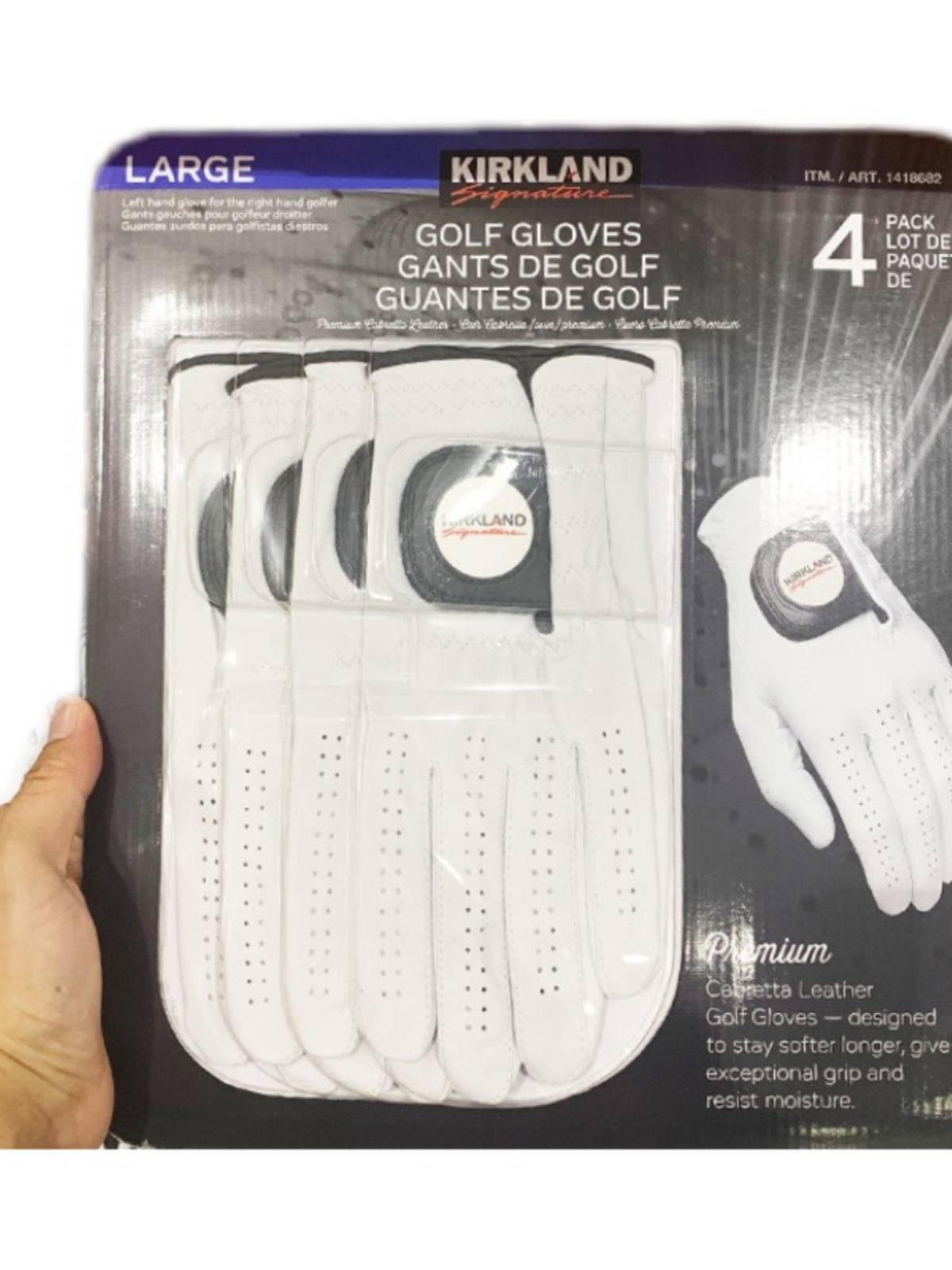 Purchase Costco domestic 4 in China installed Kirkland Cokkland golf glove sheepskin size men
