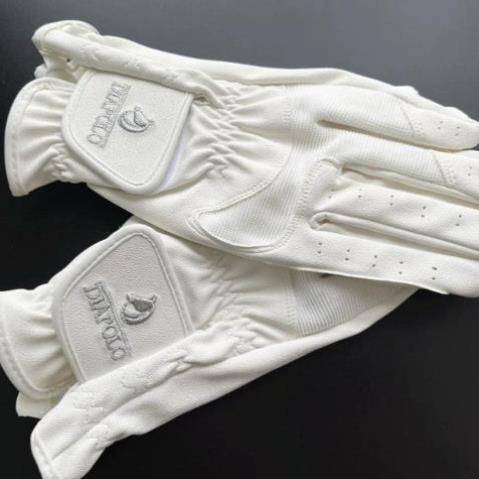 Horse gloves, horse gloves, white game gloves, smooth and smooth, adult and child horseware
