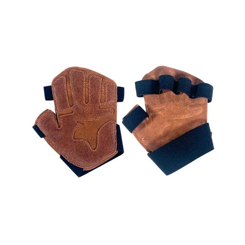 Men's cowhide training gloves, women's anti -cocoon professional, iron care weightlifting fingers to lift a single bar dumb bell care
