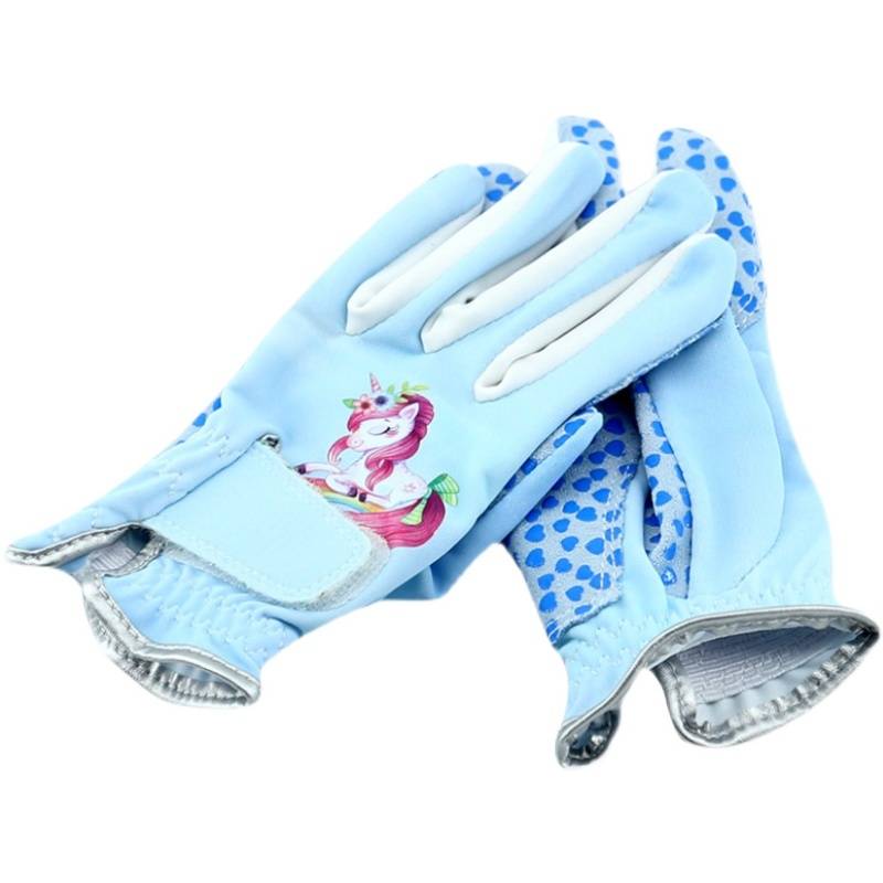 Children's equestrian gloves 2-6 years old horse riding equipment silicone anti-slip and wear-resistant glove Gloves men and girls are breathable and durable