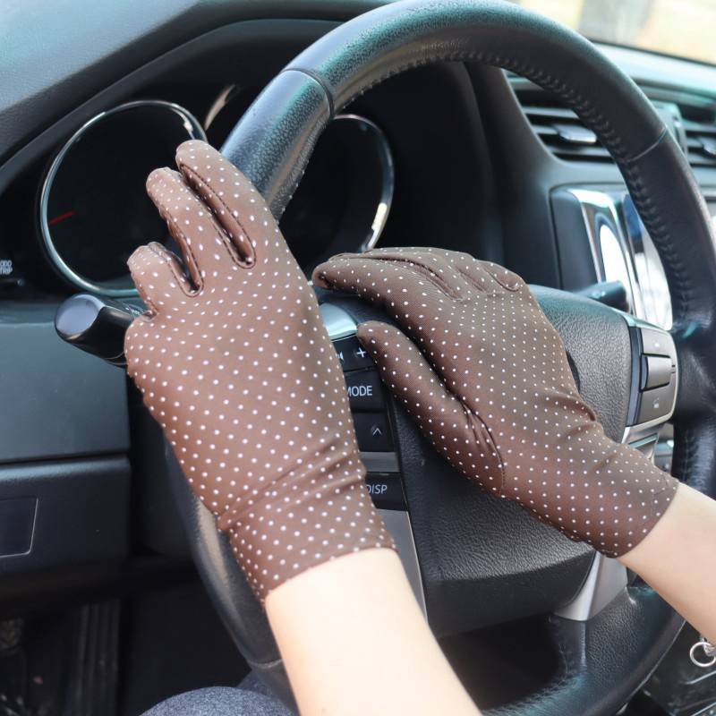 Spring and summer Women's Auspicious Gloves Sunshine Square Plaza Dance Refers to Outdoor Cycling Drive Tight Etiquette Elasticity