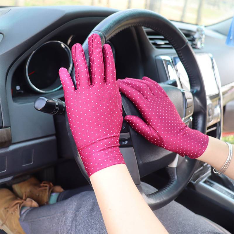 Spring and summer Women's Auspicious Gloves Sunshine Square Plaza Dance Refers to Outdoor Cycling Drive Tight Etiquette Elasticity