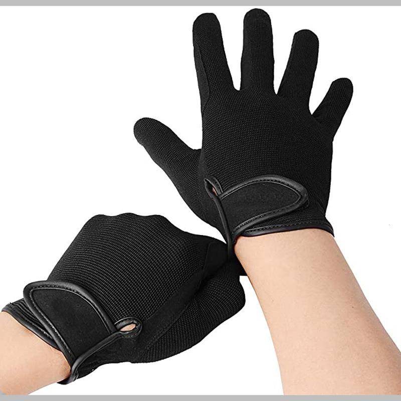 Men and girls riding glove wear -resistant anti -slip equestrian gloves professional horse racing bicycle cycling full finger gloves