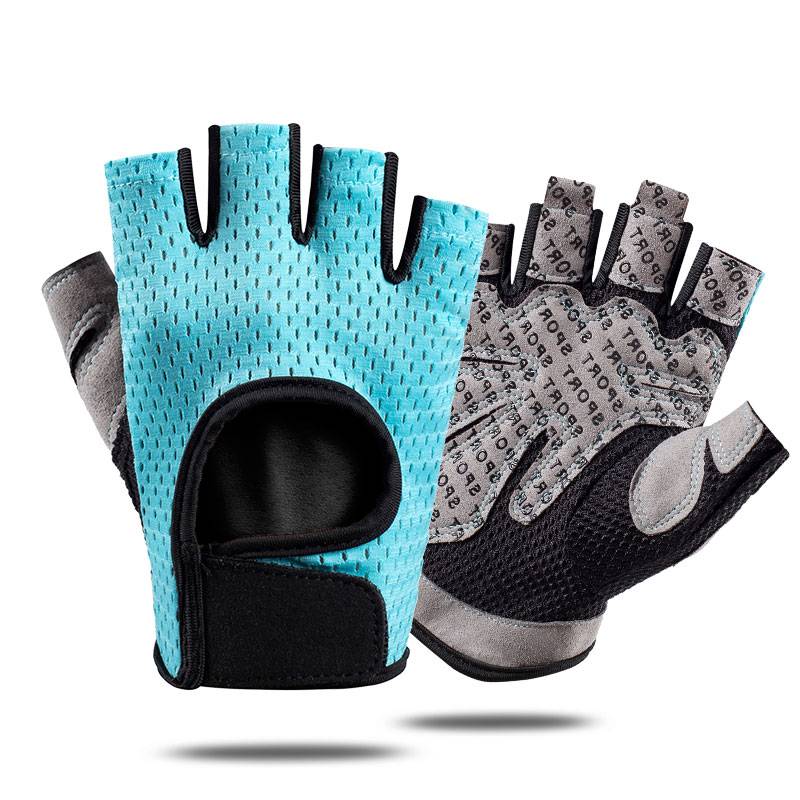 Fitness glove men's and women's summer sports instruments single bar wrist care training non -slip ride sunscreen bodies to prevent cocoon upward