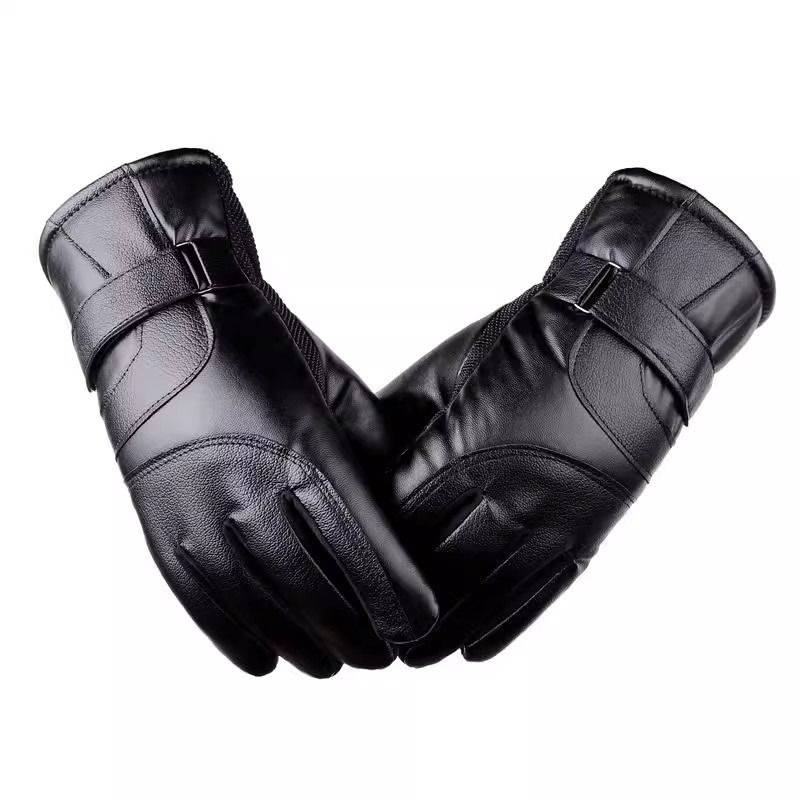 Global men's winter plus velvet riding electric vehicle windproof, cold, waterproof and anti -slip touch screen driving warm female boys