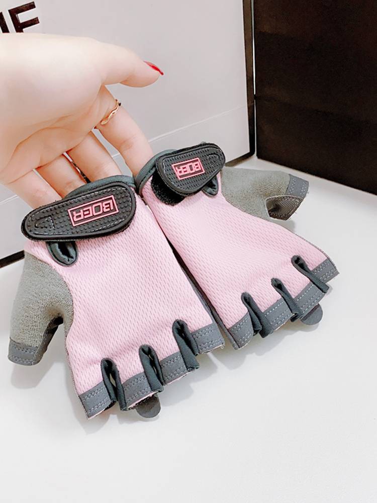 Fitness semi -finger gloves sports female men's summer thin defense cocoon wear -resistant equipment training yoga cycling cycling