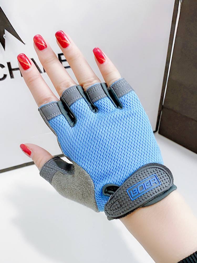 Fitness semi -finger gloves sports female men's summer thin defense cocoon wear -resistant equipment training yoga cycling cycling