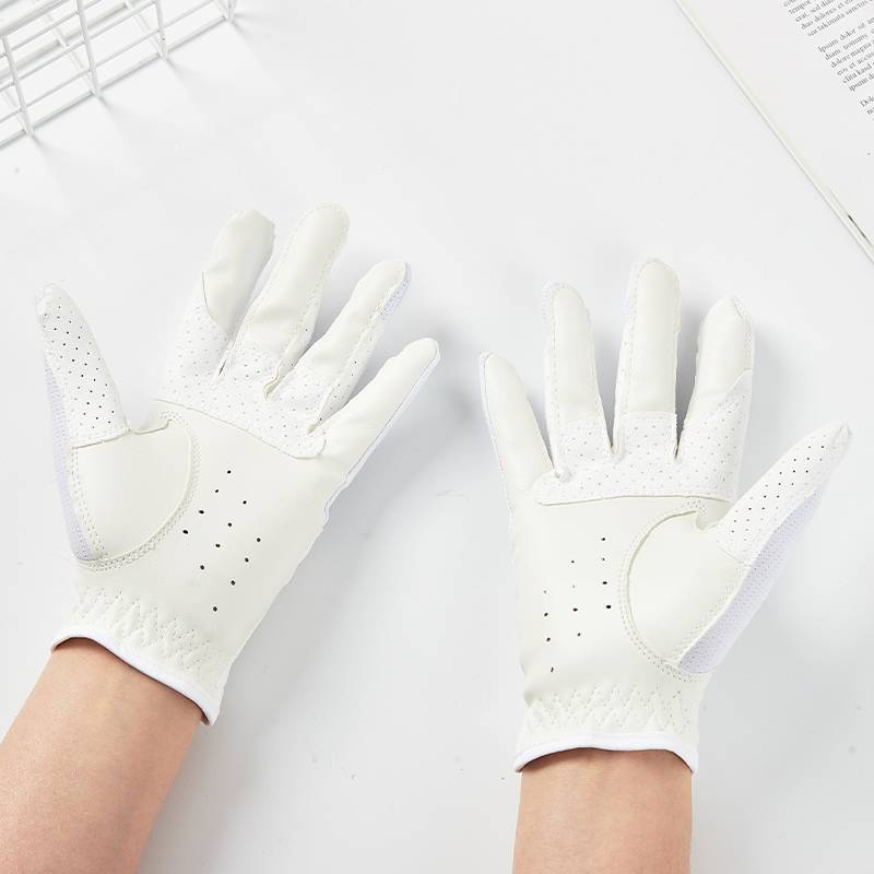 Summer equestrian glove adult riding gloves white competition training riding gloves breathable female equestrian supplies