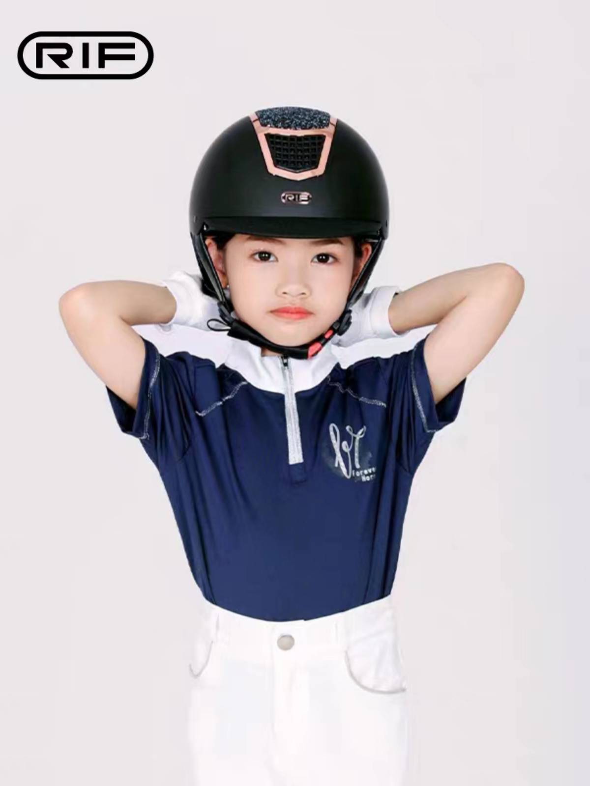 RIF helmet breathable riding helmet Children and men and women can adjust equestrian helmet professional protection horse riding equipment