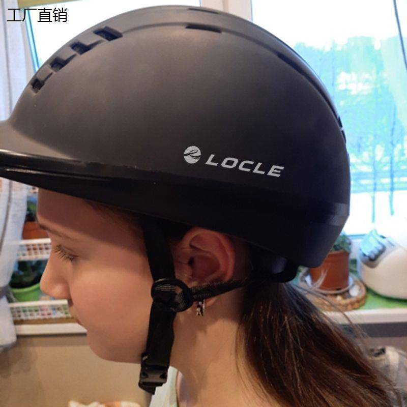 LOCLE Children's Equestrian Helmet Adult Men and Women Cavaliers Horse Policy Horse Riding Competition Lightly adjusts