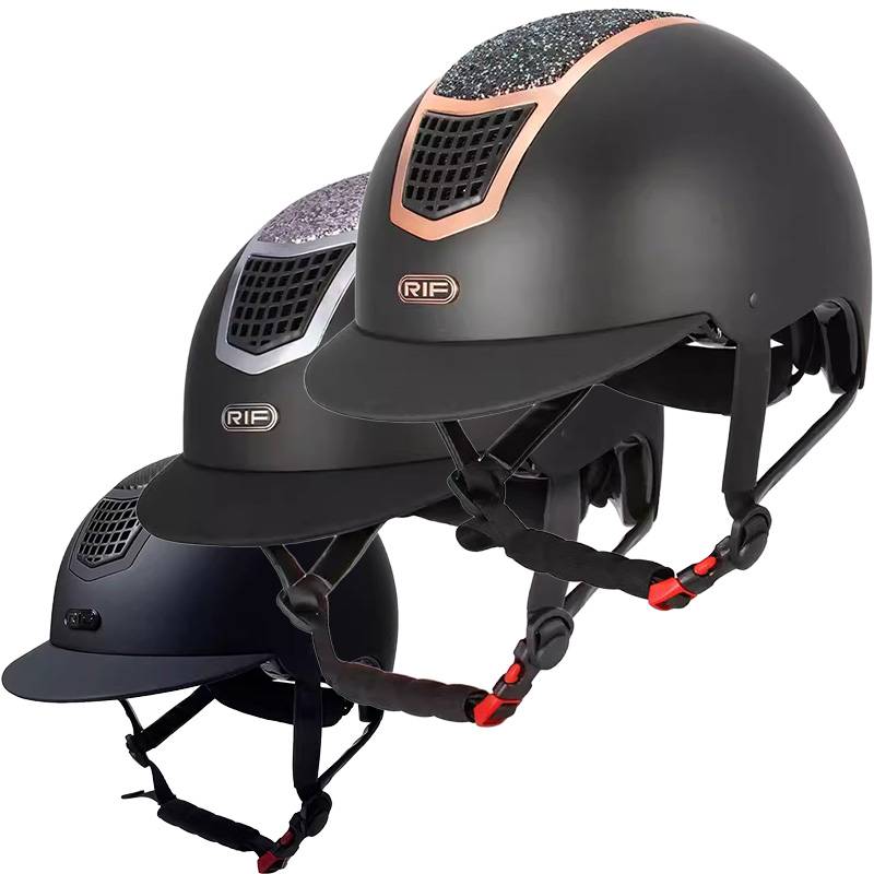 RIF Equestrian helmet men and women fashion big hat brim children's horse riding training competition helmet horses hormone helmets