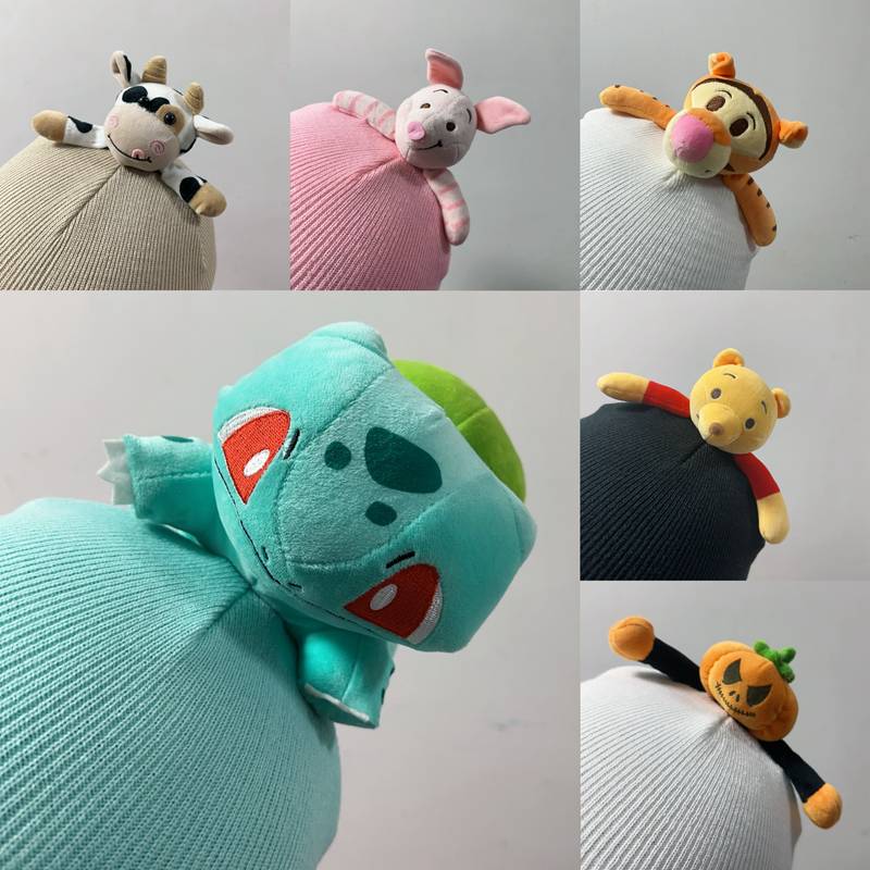 Ski helmet knit cartoon helmet cover cute helmet decorative electric vehicle bicycle skate hat cover