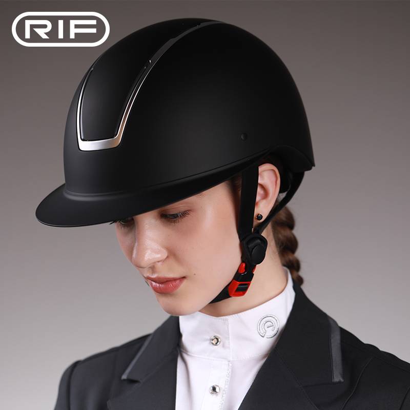 RIF Ruifeng Equestrian helmet Rose Gold Knight Hat Horse Horse Equipment Men and Women's Men Ride Riding helmet