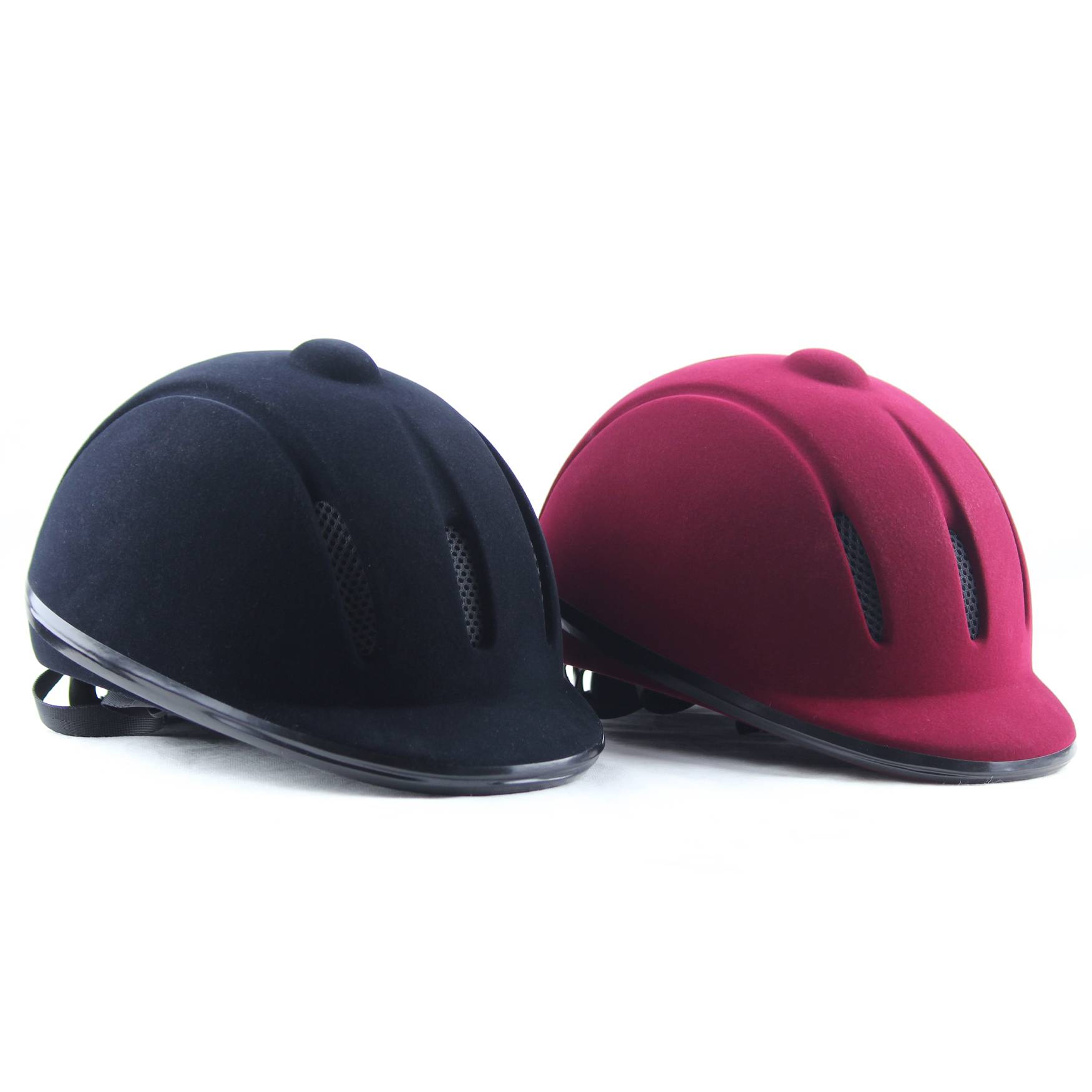 Summer horse horsema supplies Children, male and female adult red velvet horse hats