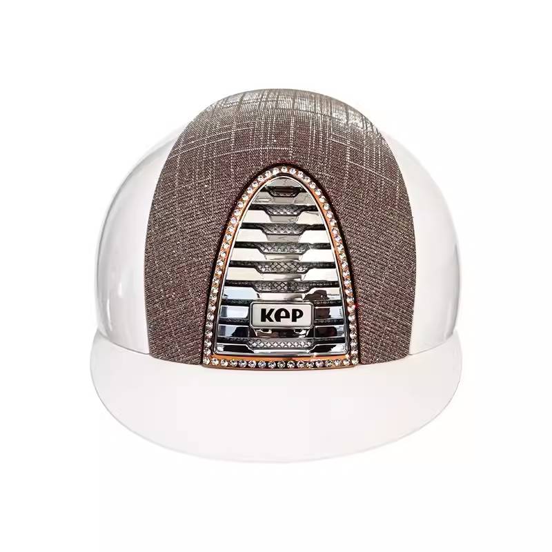 KEP Equestrian helmet Italian imported bright white glitter CROMO 2.0 Knight helmet riding helmet